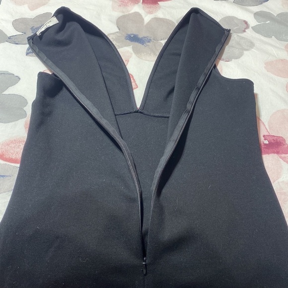 Aritzia Babaton Harrington Black Mini Sleeveless V-Neck Dress Size 8 - Picture 10 of 13